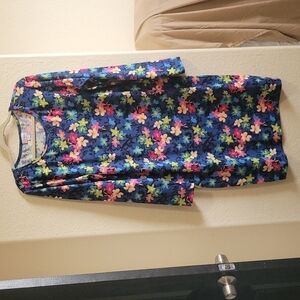 LuLaRoe Floral Dress Long Sleeve 2XL